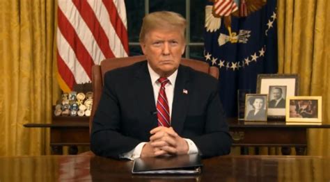 Trump Delivers Prime Time Address To The Nation Democrats Respond