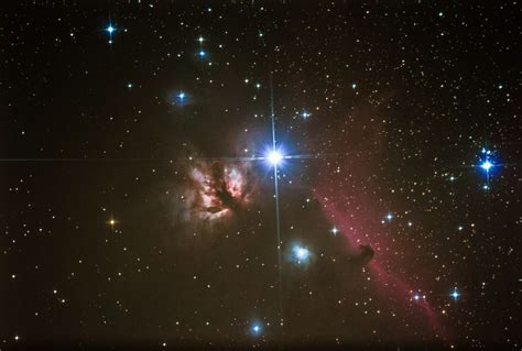 Flame Nebula And Horsehead Nebula Horsehead Nebula Nebula Northern