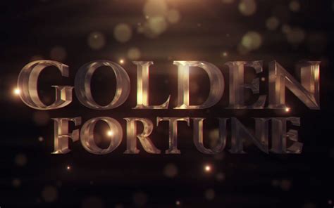 Golden Fortune After Effects Template Templatemonster