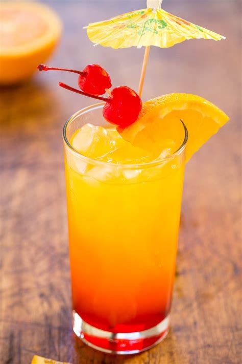 Tequila Sunrise Easy Tequila Mixed Drink