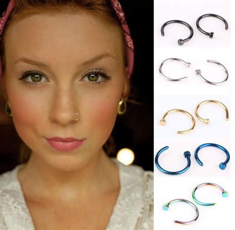 Trendy Nose Rings Body Piercing Jewelry Fashion Jewelry Stainless Steel