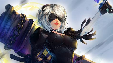 2b Nier Fanart Hd Games 4k Wallpapers Images Backgrounds Photos And Pictures