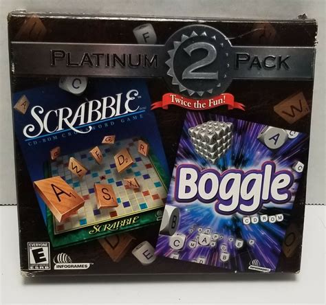 2 Pack Scrabble Boggle Hasbro Interactive Word Games Pc Game Windows