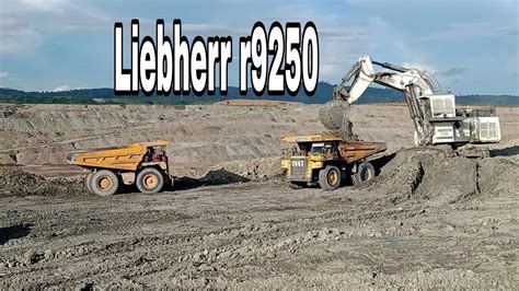 Liebherr R9250 Excavator Loading Ob Youtube