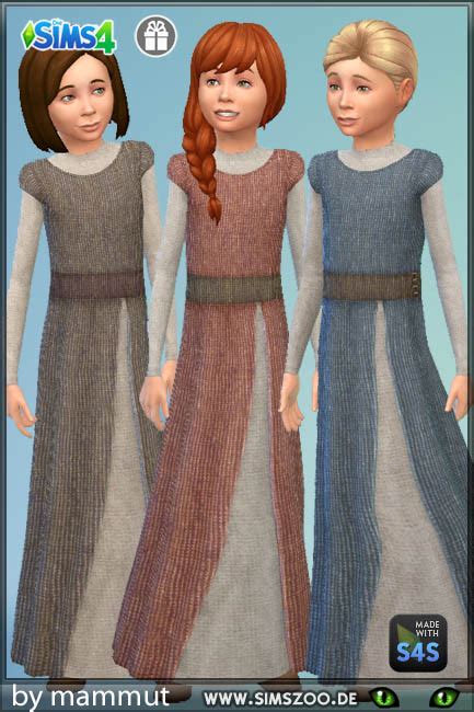Blackys Sims 4 Zoo Viking Dress 1 By Mammut • Sims 4 Downloads
