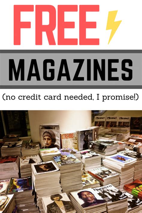 Free Magazine Subscriptions With No Credit Card Needed