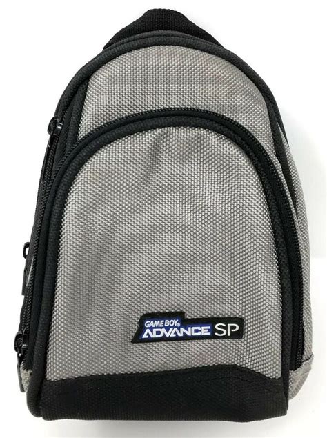 Nintendo Gameboy Advance Sp Mini Backpack Travelcarry Case Gray Black