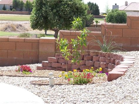 Desert Southwest Landscaping On A Small Hillside Circular Driveway