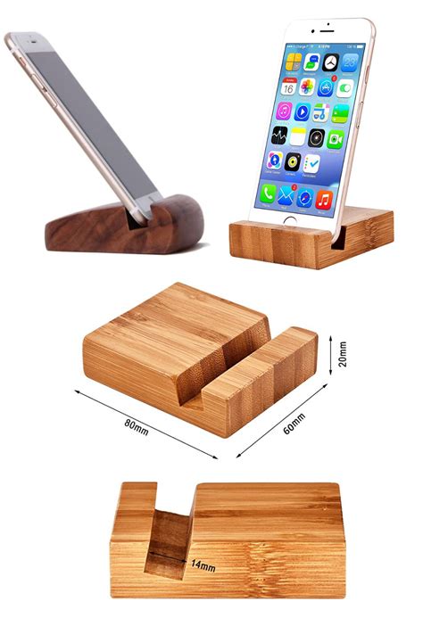 Personalized Ts For Men Cell Phone Stand Wooden Desk Organizer