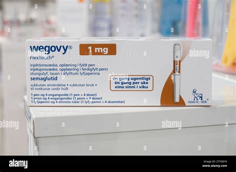 Packaging Box Of Wegovy Semaglutide Injectable Prescription