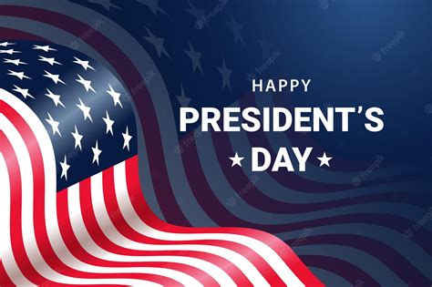 Premium Vector Presidents Day Background With American Flag