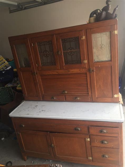 Antique ca 1900 solid light oak english kitchen cabinet, lovely solid oak cabinet in super condition, it has bottom shelving cupboard with two drawers en two doors and a top glaze. Vintage MONTGOMERY WARD Hoosier Kitchen Cabinet, early ...