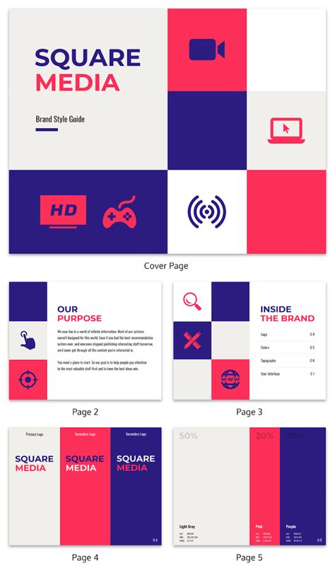 Brand Guidelines Template Psd Free Download Printable Templates