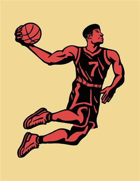 Basketball Player Drawing By Csa Images Fine Art America
