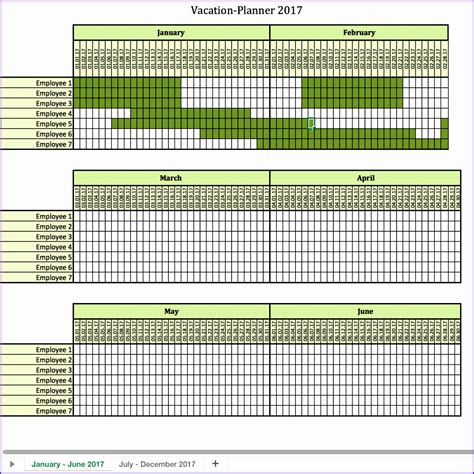 12 Vacation Calendar Template Excel Excel Templates