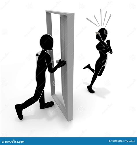 Steal And Hear The Conversation 3d Illustration Stock Illustration Illustration Of Doubt