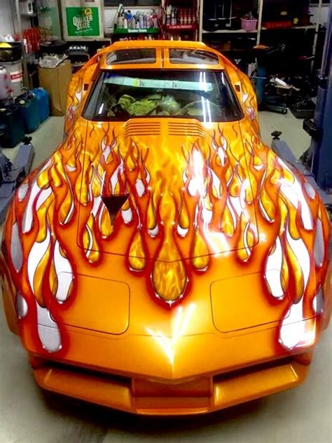 Wild Flame Job Car Paint Jobs Cool Cars Car Painting