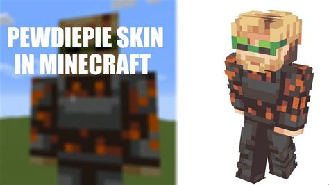 Minecraft How To Build Pewdiepies Minecraft Skin In 2d Youtube