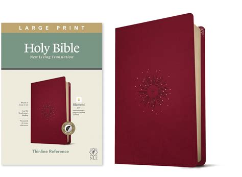 Nlt Large Print Thinline Reference Bible Filament Enabled