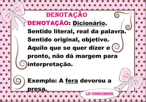 Atividades De Conotação E Denotação