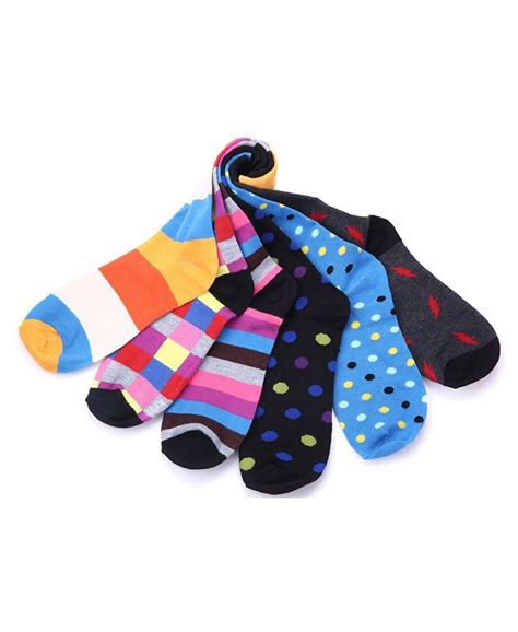 Gallery Seven Mens Funky Colorful Dress Socks Pack Of 6 And Reviews Underwear And Socks Men