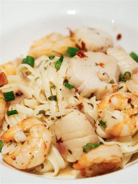 Shrimp And Scallop Scampi Dinner With Tayo Shrimp And Scallop Scampi