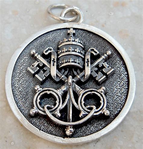 Vatican Christianity Crossed Keys Crown St Peter Papal Keys Etsy Canada