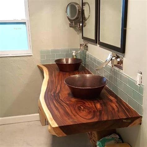 Wood Bathroom Countertop 75 Beautiful Bathroom With Wood Countertops Pictures Ideas April 2021