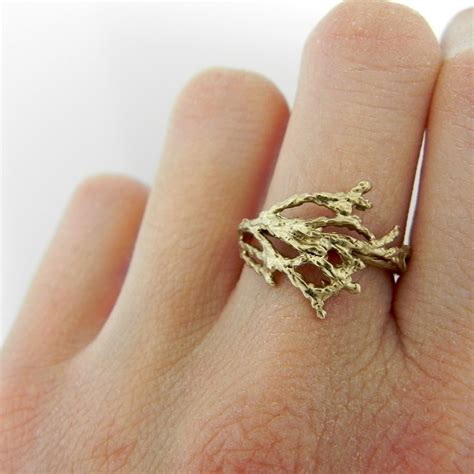 Branch Ring Sterling Silver Silver Twig Ring Rustic Etsy