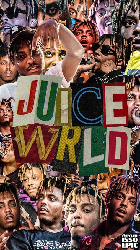 This feels like jahseh 2.0. Juice WRLD Collage Wallpaper Made By Me In Memorial Of ...