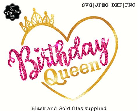 Birthday Queen Svg Birthday Crown Svgcrown Birthday Svgits Etsy