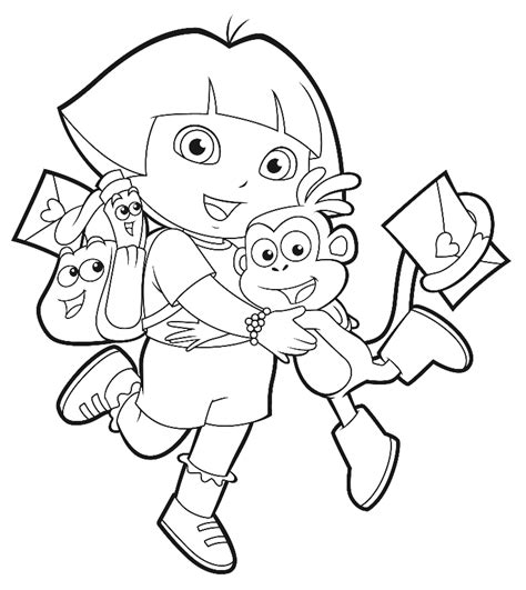 Simply click on the dora coloring image you would like to print. Dora Coloring Pages! Backpack, Diego, Boots, Swiper! Print ...