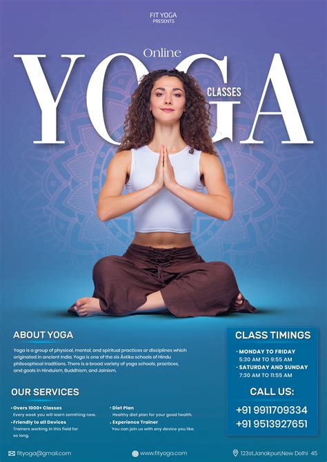 yoga flyer template