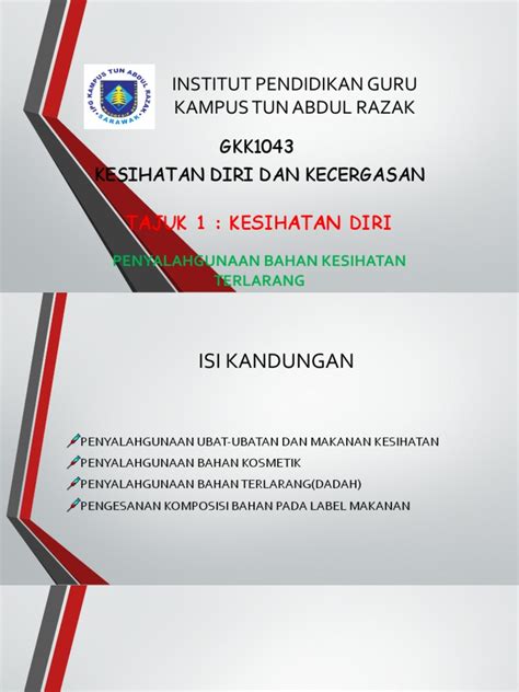 Institut pendidikan guru kampus tun abdul razak (english: Institut Pendidikan Guru Kampus Tun Abdul Razak: GKK1043 ...