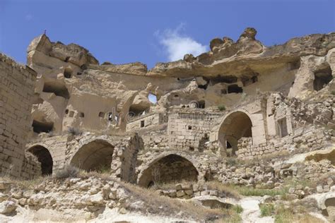 Cavusin Old House In Cappadocia Turkey Stock Image Image Of Geology