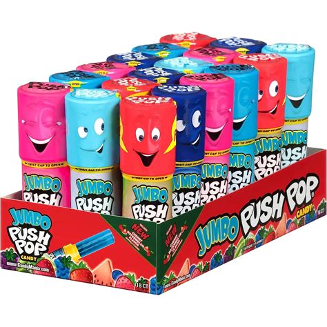 Push Pop Jumbo Candy Assortment Bulk Display Box Pack Of 18 Buy