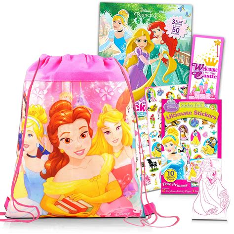 Buy Disney Princess Tote Bag Set 4 Pc Bundle With Coloring Book
