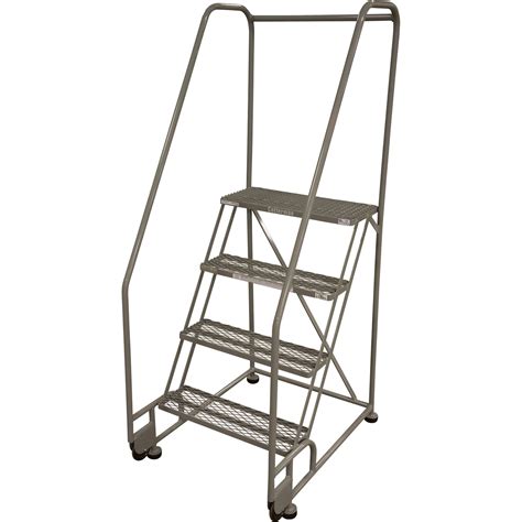 Cotterman Rolling Ladder — 40in Max Height Rolling Ladders Platforms