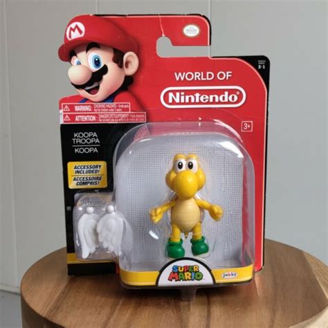World Of Nintendo 4 Green Shell Koopa Para Troopa With Wings Action Figure For Sale Online Ebay