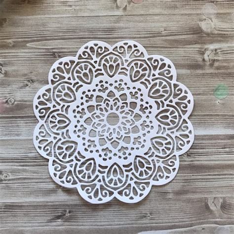 White Paper Lace Doilies Pack Of 12 Etsy
