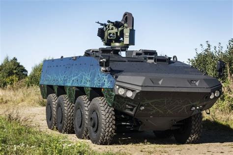 Patria Launches New Concept 8x8 Armoured Vehicle Amv Xp Extra Payload