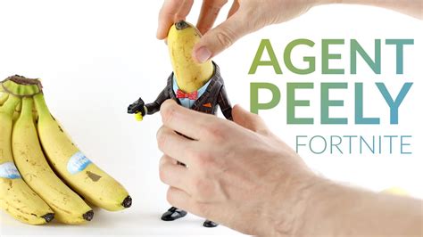 Dressing Up A Real Banana As Agent Peely With Clay Fortnite Battle