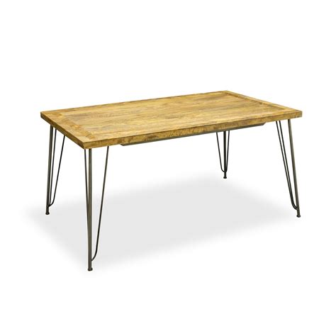 Canora grey kolby mango solid wood dining table $1,820. Mango wood Industrial Dining Table