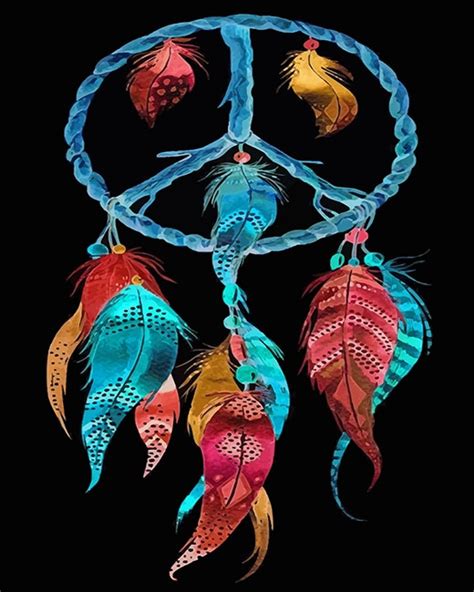 Colorful Dream Catcher Paint By Numbers Numpaint Paint By Numbers