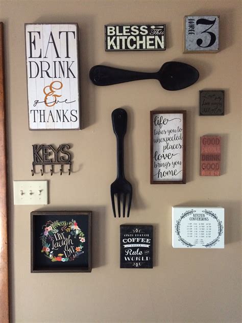 My Kitchen Gallery Wall All Decor From Hobby Lobby And Ross Completed