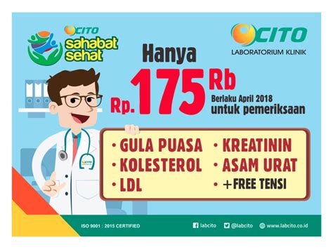 But who said going to a hospital should be so distressing. Cito Sahabat Sehat, Promo Panel Medical Check Up Hemat ...