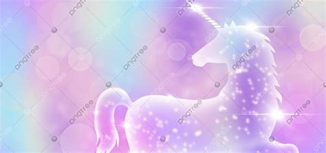 Shining Unicorn Horse With Rainbow Color Background In 2020 Rainbow