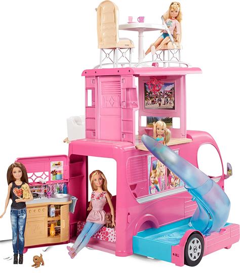 Barbie Pop Up Camper Vehicle Square Imports