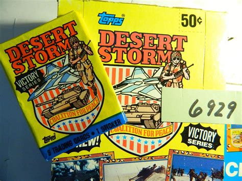 That almost makes up for the fact that these packs of trading cards feature stickers instead of delicious topps® bubblegum. Six (6) packs of 1991 Topps Desert Storm Trading Cards, Unopened, 8 cards and 1 sticker per pack