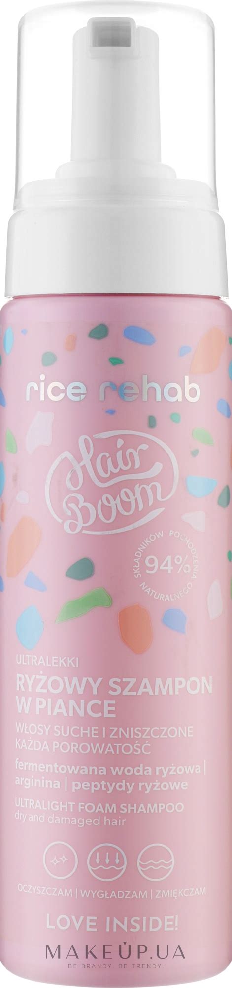 BodyBoom HairBoom Rice Rehab Shampoo Шампунь для волос с рисовой